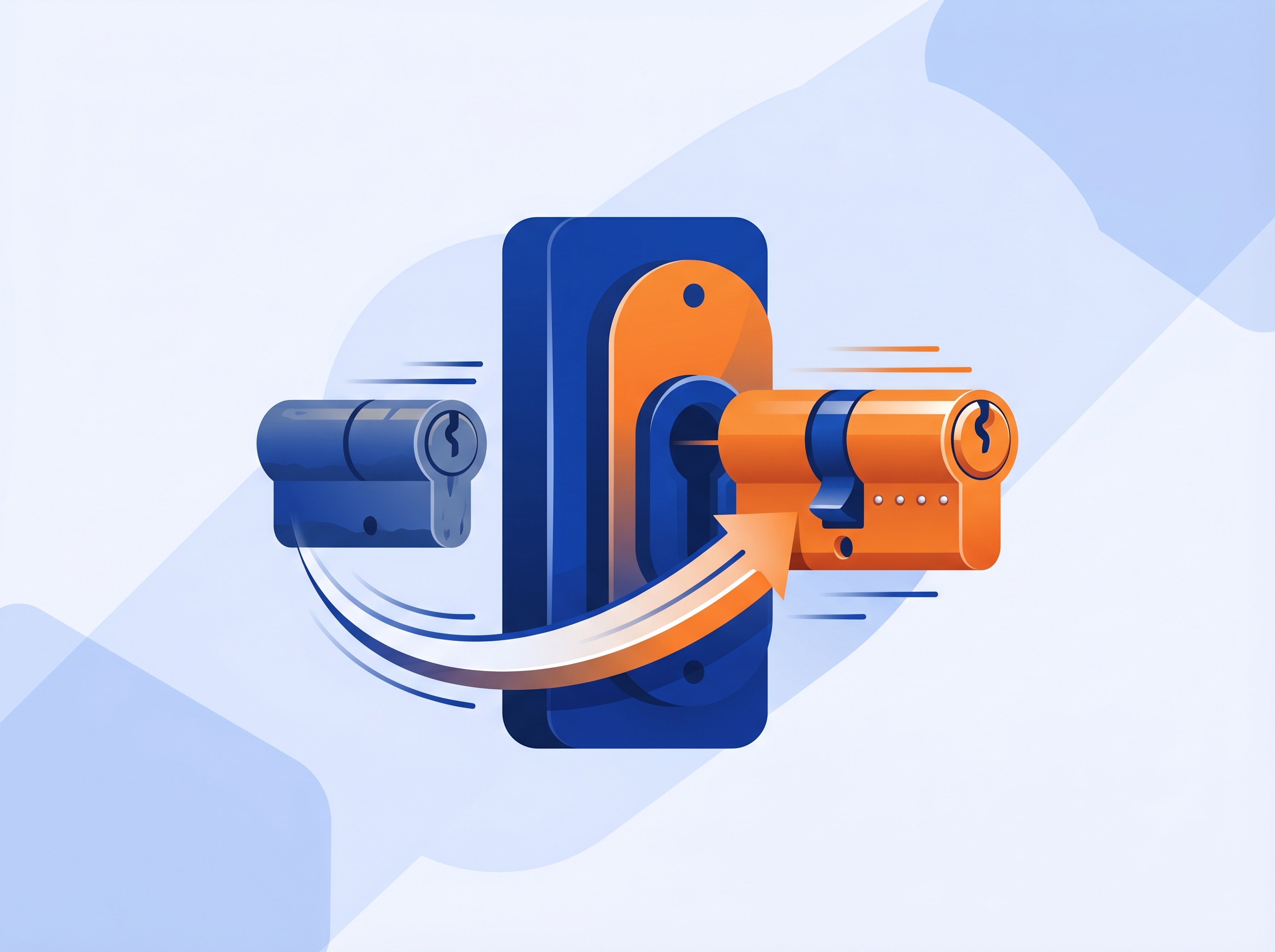 Mudança de cilindros de fechaduras